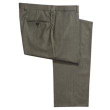 Riviera Armando Fancy Neat Dress Pants - Wool, Flat Front (For Men) in Olive - Closeouts