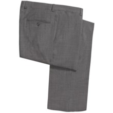 Riviera Armando Wool Neat Pants - Flat Front (For Men) in Black/White - Closeouts