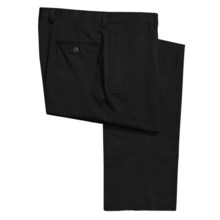 Riviera Cotton Twill Pants - Flat Front, Button Welt Pockets (For Men) in Black - Closeouts
