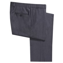Riviera Easy Care Pants - Flat Front, Washable (For Men) in Navy - Closeouts