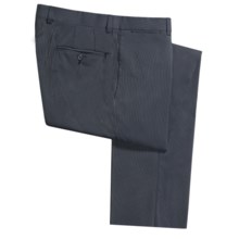 Riviera Harper Narrow Beaded Stripe Dress Pants - Flat Front (For Men) in Navy - Closeouts