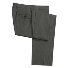 Riviera Harper Subtle Stripe Dress Pants - Flat Front (For Men) in Charcoal - Closeouts