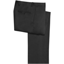 Riviera Harvey Dress Pants - Wool Gabardine, Flat Front (For Men) in Black - Closeouts
