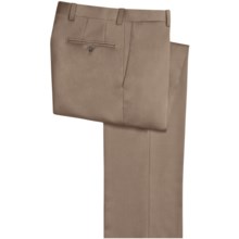 Riviera Harvey Dress Pants - Wool Gabardine, Flat Front (For Men) in Tan - Closeouts