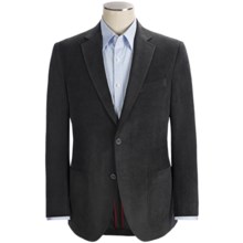 Riviera Red Panther Canvas Cord Sport Coat - Modern Fit (For Men) in Grey - Closeouts