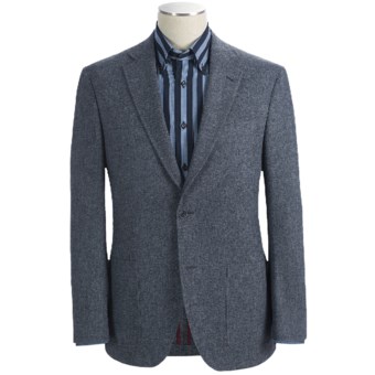 Riviera Red Panther Twill Sport Coat - Wool Blend, Modern Fit (For Men) in Blue