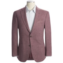 Riviera Red Panther Twill Sport Coat - Wool Blend, Modern Fit (For Men) in Wine - Closeouts