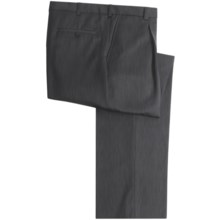 Riviera Simon Dress Pants - Wool Gabardine, Single Pleat (For Men) in Grey - Closeouts