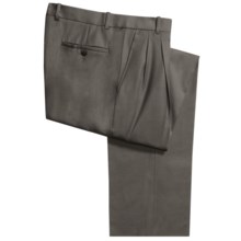 Riviera Simon Gabardine Dress Pants - Double Pleats (For Men) in Taupe - Closeouts