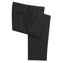 Riviera Spencer Wool Dress Pants - Tonal Diagonal Stripe (For Men) in Black - Closeouts