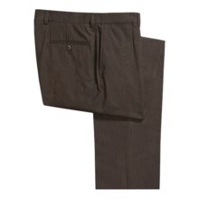 Riviera Stripe Pants - Cotton, Flat Front (For Men) in Black - Closeouts