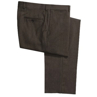 Riviera Wool Twill Dress Pants - Twill (For Men) in Brown