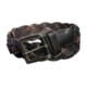 Robert Graham Amos Braided Belt - Leather-Silk, Antique Brass Buckle (For Men)
