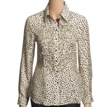 Robert Graham Cosmic Silk Jacquard Shirt - Long Sleeve (For Women) in Cream - Closeouts