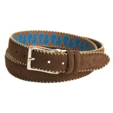 Robert Graham Hoople Belt - Suede (For Men) in Brown - Closeouts