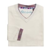 Robert Graham Kapock Cotton Sweater - High V-Neck (For Men)