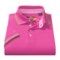 Pink Robert Graham Pima Cotton Polo Shirt - Short Sleeve (For Men)