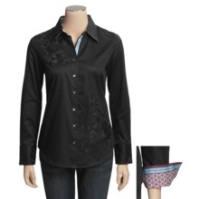 Robert Graham Zen Shirt - Stretch Cotton, Long Sleeve (For Women) in Black - Closeouts