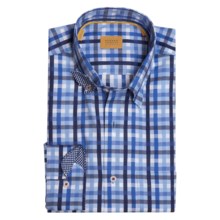Robert Talbott Multi-Check Sport Shirt - Long Sleeve (For Men) in Blue/White/Navy - Closeouts
