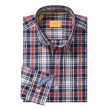 Robert Talbott Windowpane Sport Shirt - Long Sleeve (For Men) in Red/Black/White - Closeouts