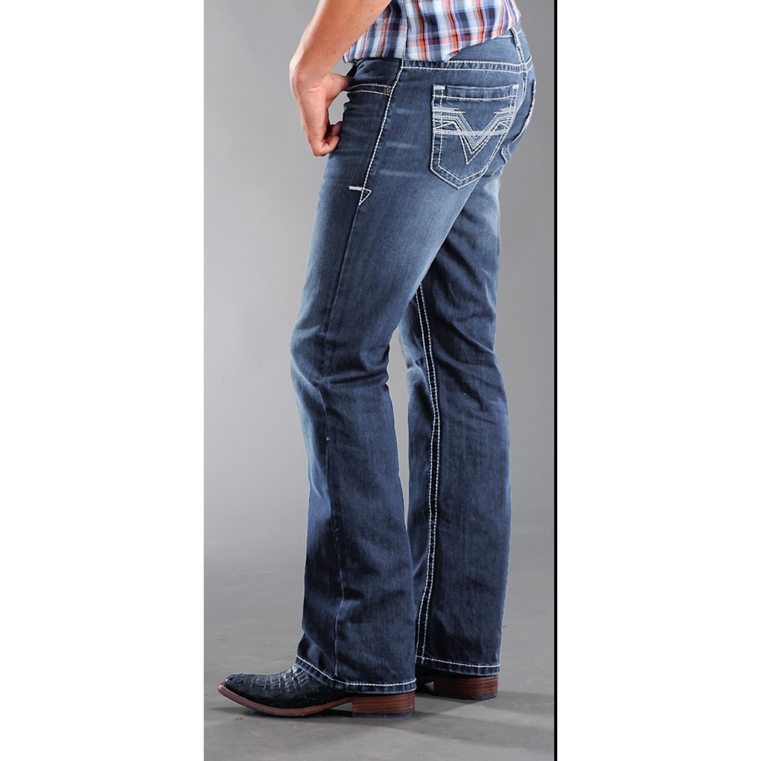 black barrel jeans