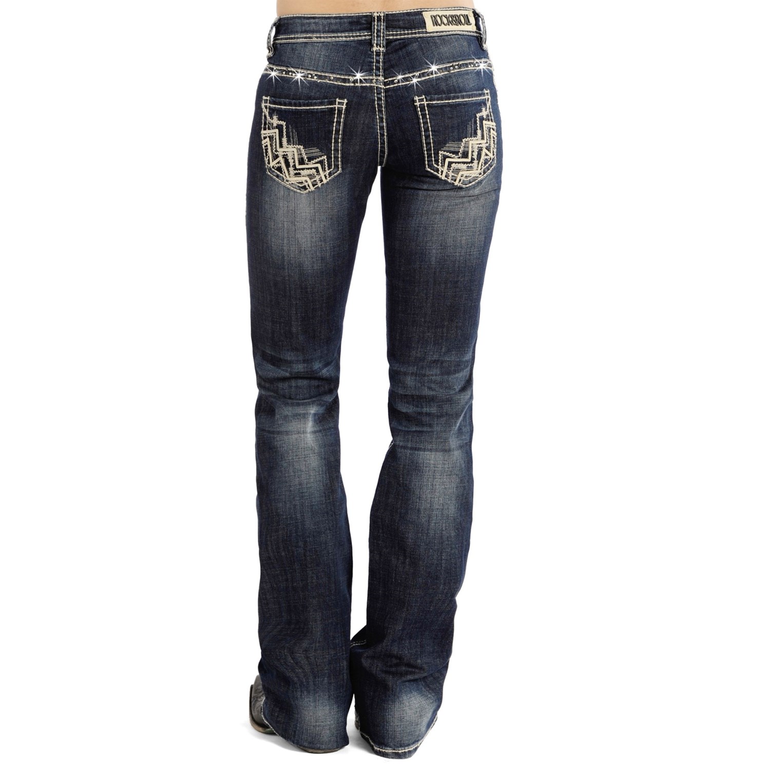 Rock & Roll Cowgirl Chevron Jeans (For Women) - Save 51%