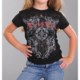 Rock & Roll Cowgirl Cross Burnout T-Shirt - Short Sleeve (For Girls)