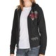 Rock & Roll Cowgirl Crossed Guns Hoodie Sweatshirt - Bubble French Terry Knit, Faux-Fur Lining (For Women)
