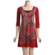 Rock & Roll Cowgirl Crosses and Lyrical Dress - Empire Waist, 3/4 Sleeve (For Women)