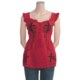 Rock & Roll Cowgirl Embroidered Babydoll Shirt - Sleeveless (For Women)