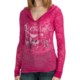 Rock & Roll Cowgirl Fleur-de-Lis Burnout Hoodie Sweatshirt (For Women)