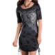 Rock & Roll Cowgirl French Terry Pencil Dress - Scoop Neck, Short Sleeve (For Women)