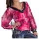 Rock & Roll Cowgirl Georgette Peasant Shirt - V-Neck, Long Sleeve (For Women)