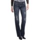 Rock & Roll Cowgirl Motorcycle Cross Design Jeans - Low Rise, Bootcut (For Women)