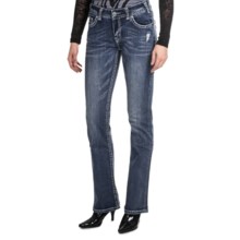 Rock & Roll Cowgirl Nailhead Bootcut Jeans (For Women) in Medium Wash - Closeouts