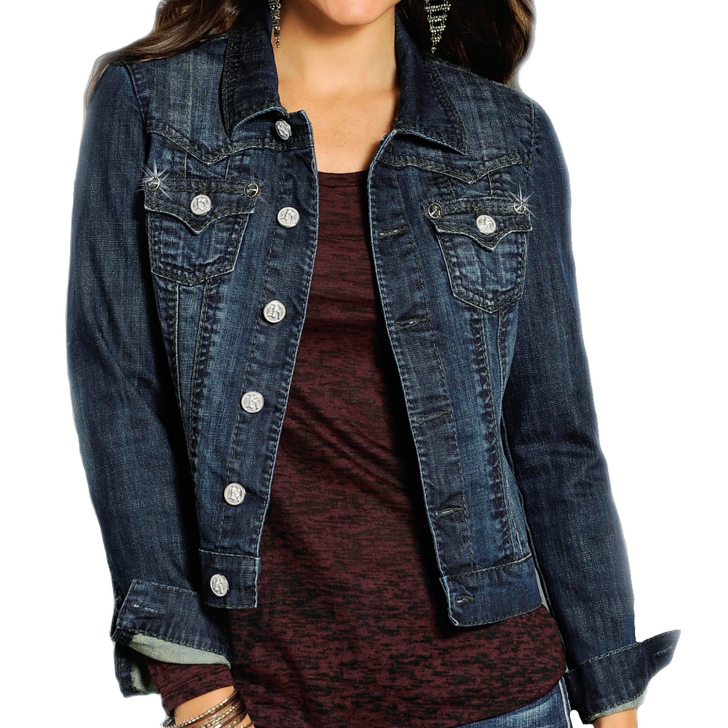 dark wash denim jacket womens