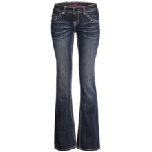 Rock & Roll Cowgirl Studded Jeans - Low Rise, Bootcut (For Women) in Dark Wash - Closeouts