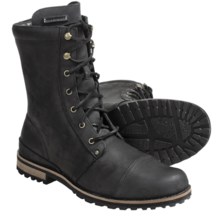 Rockport Cap Toe Boots - Leather (For Men) in Black/Black - Closeouts