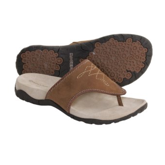 Rockport Charah Thong Sandals (For Women) in Brown/Dark Brown