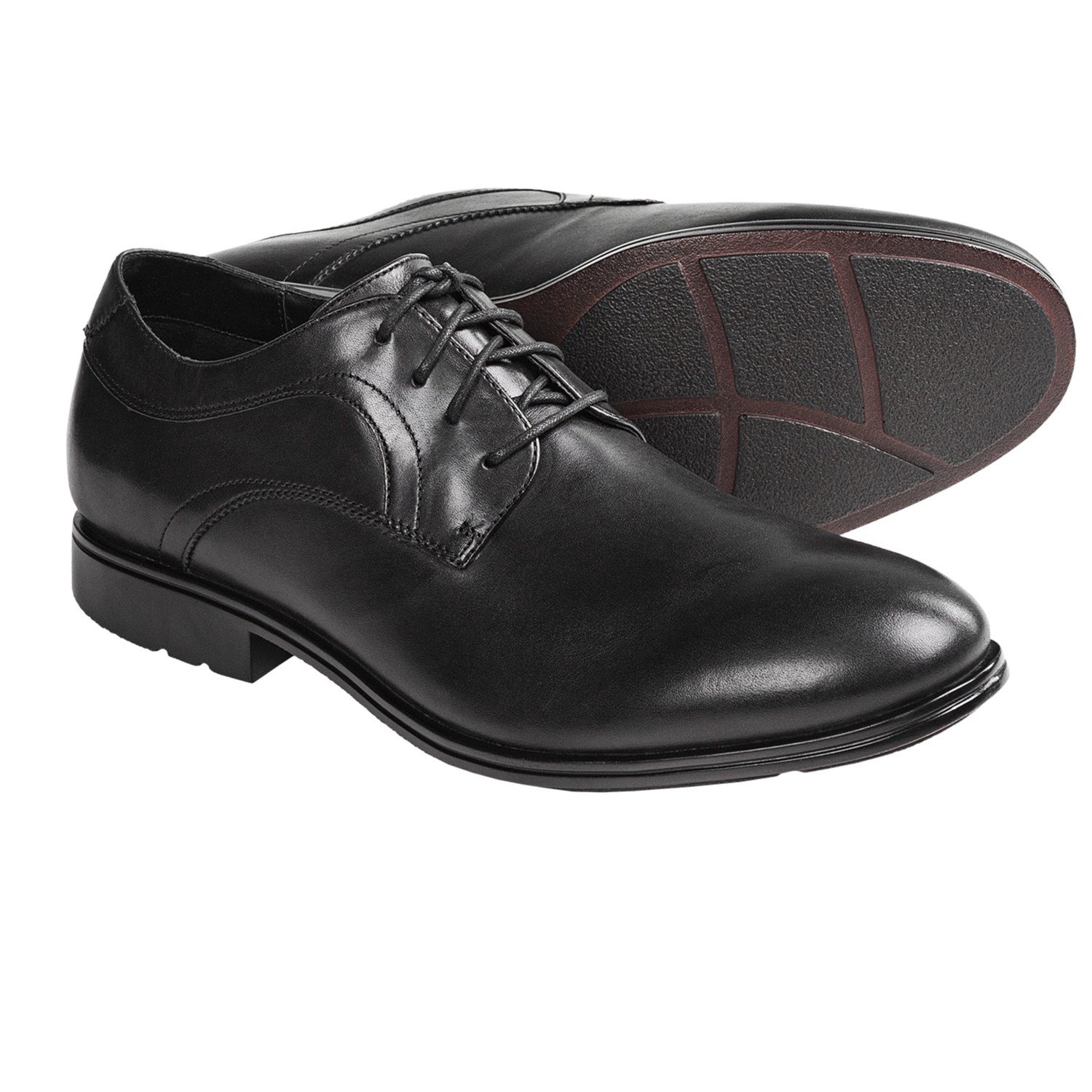 Rockport Fairwood 2 Plain Toe Oxford Shoes (For Men) in Black Smooth