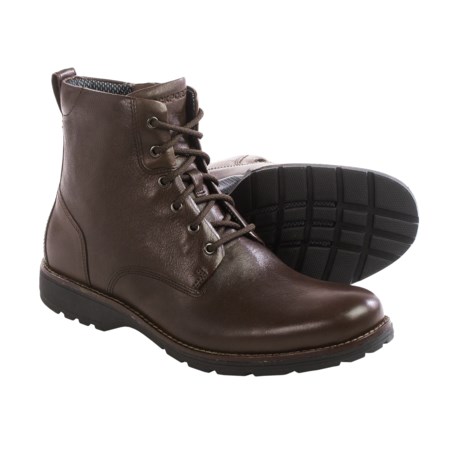 Rockport Total Motion Street Boots Leather, Round Toe (For Men)