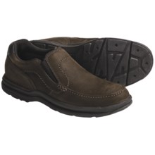 Rockport World Tour Calaska Shoes - Leather, Slip-Ons (For Men) in Chocolate Chip - Closeouts