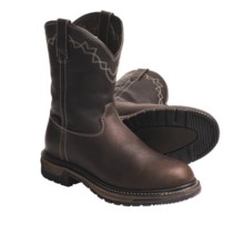 Rocky Original Ride Roper Cowboy Boots - Steel Toe (For Men) in Bridle Brown/Barracuda - Closeouts