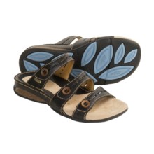 Rogue Monaco Leather Sandals - Slip-Ons (For Women) in Black - Closeouts