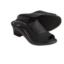 Romika Mokassetta 05 N Slides - Open Toe (For Women) in Black Nubuck - Closeouts