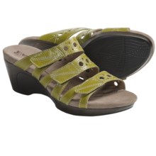 Romika Waikiki 15 Sandals - Leather, Wedge Heel (For Women) in Lime - Closeouts