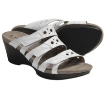 Romika Waikiki 15 Sandals - Leather, Wedge Heel (For Women) in White - Closeouts