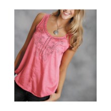 Roper Almost Heaven Tank Top - Embellished (For Women) in Red - Closeouts