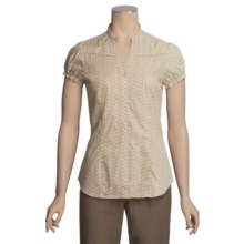 Roper Amarillo Allover Print Shirt - Short Sleeve (For Women) in Tan - Closeouts