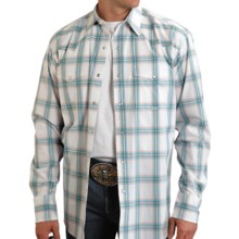Roper Amarillo Copper Mesa Canyon Plaid Shirt - Snap Front, Long Sleeve (For Men) in Orange - Closeouts
